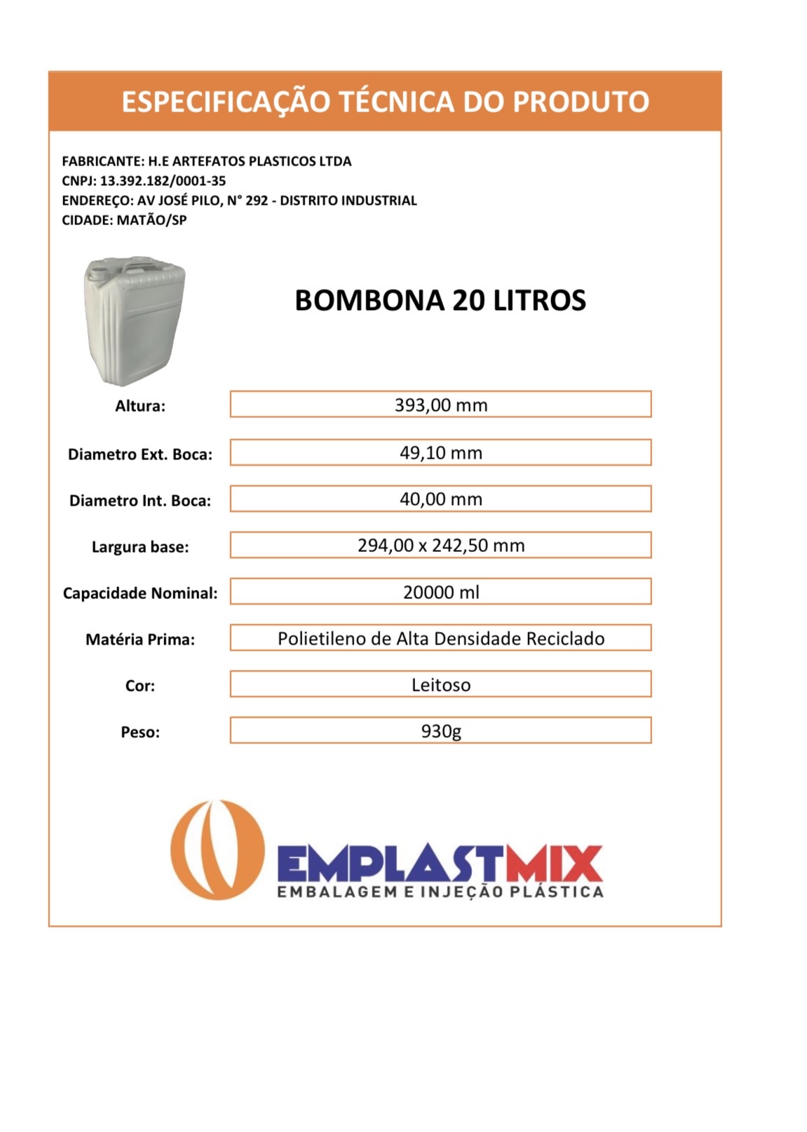 bomba 20l